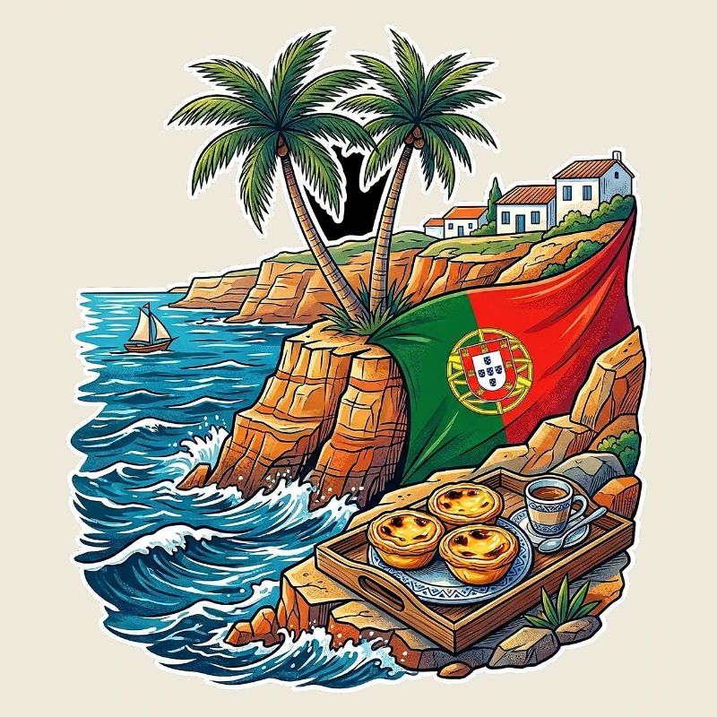 Portugal Küste Flagge