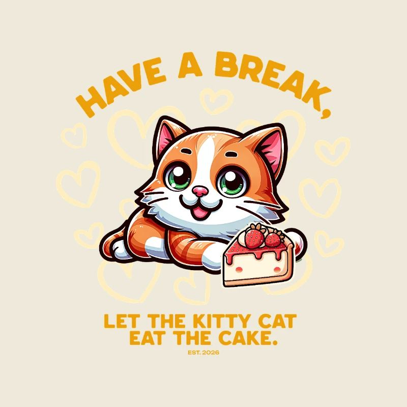 Le chat adore le gâteau