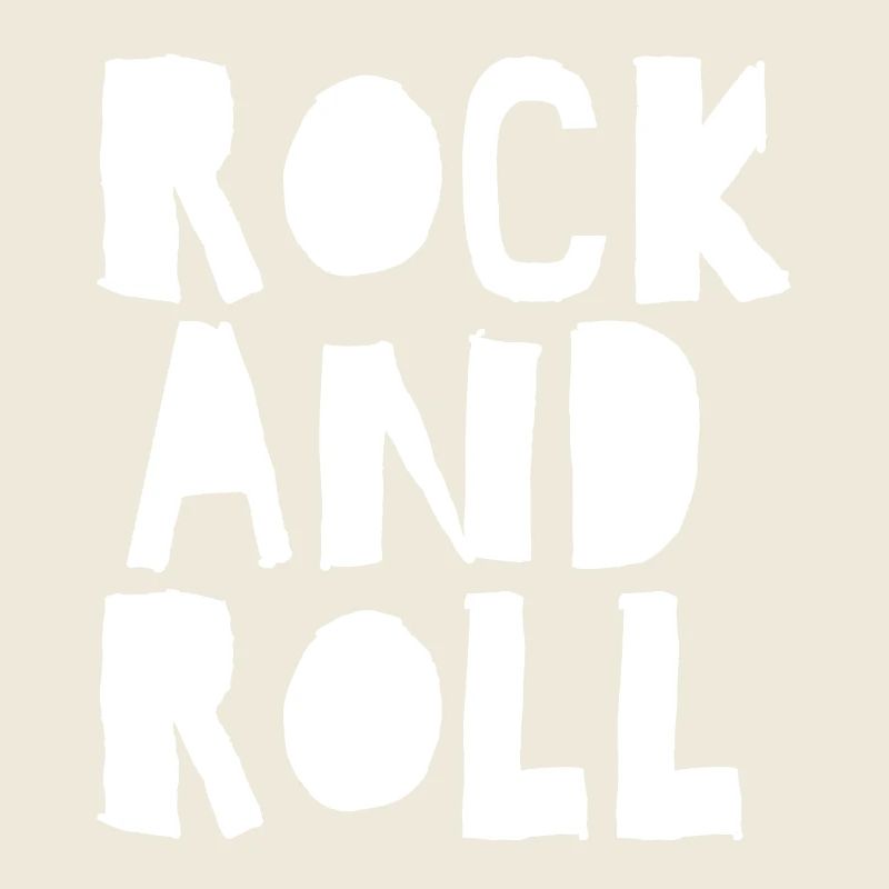 Typographie audacieuse du rock and roll
