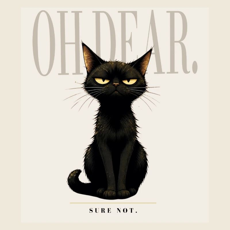 Disappointing. – Sarcastic Black Cat Design