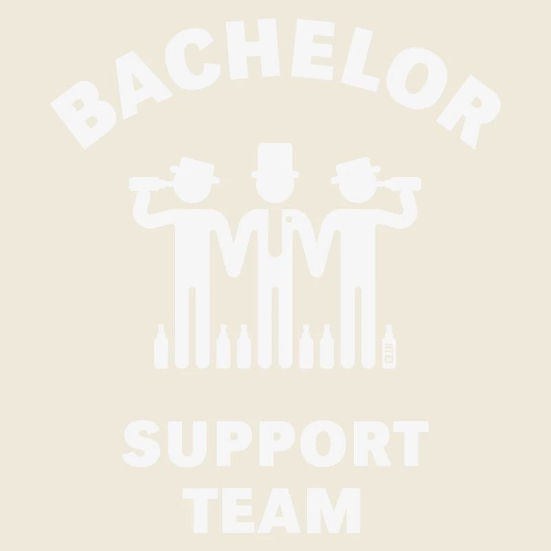 Bachelor Support Team (Groom / Stag Party / White)