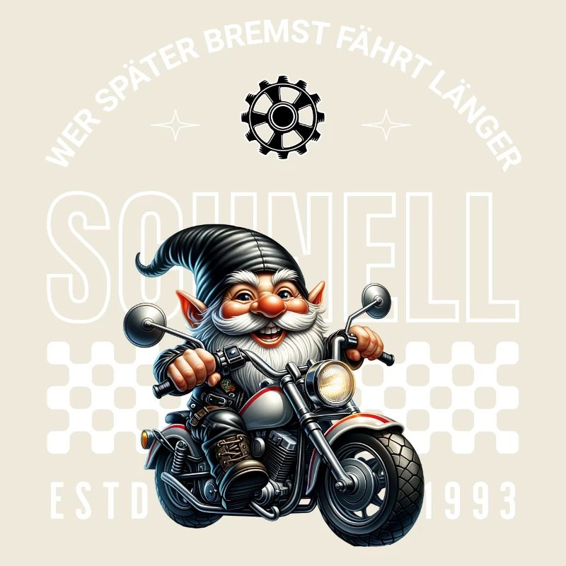 Fast Biker Moto Gnome