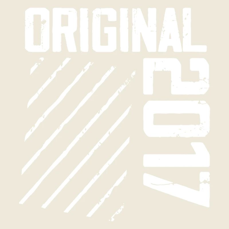 Original 2017 7e Anniversaire Cadeau Retro