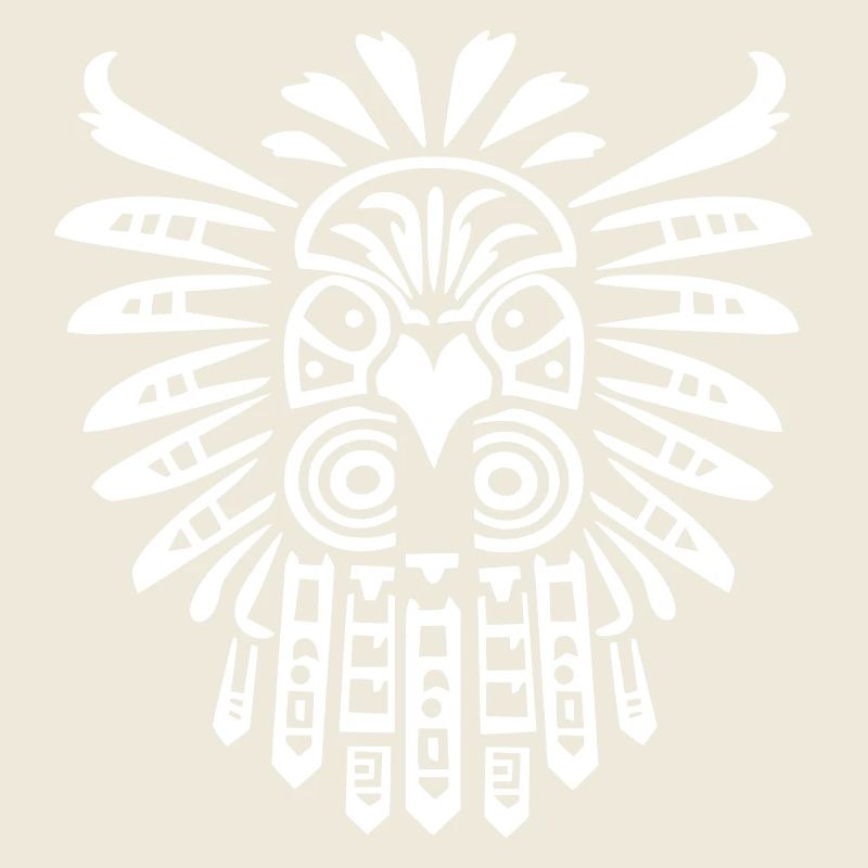 Cute Phoenix Stencil Kawaii Style black and white