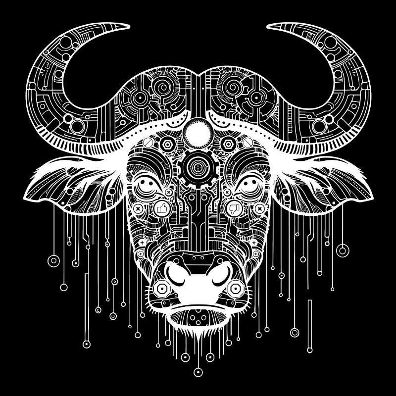 Buffle biomécanique - Design blanc