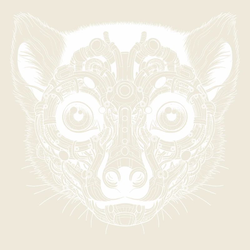 Biomechanical Lemur - White Design