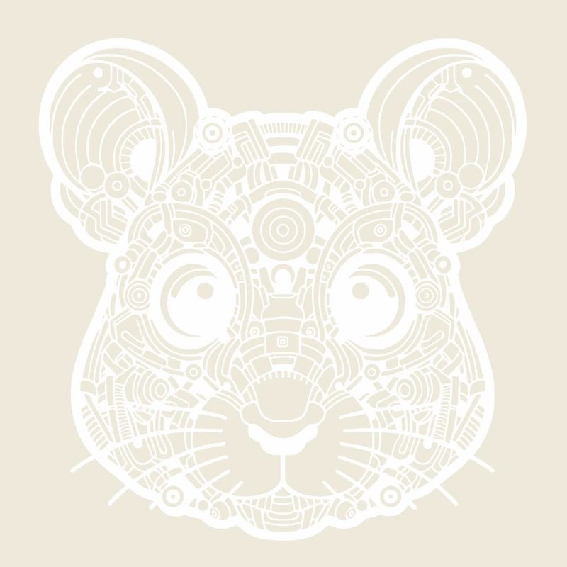 Biomechanical Mouse - White Design