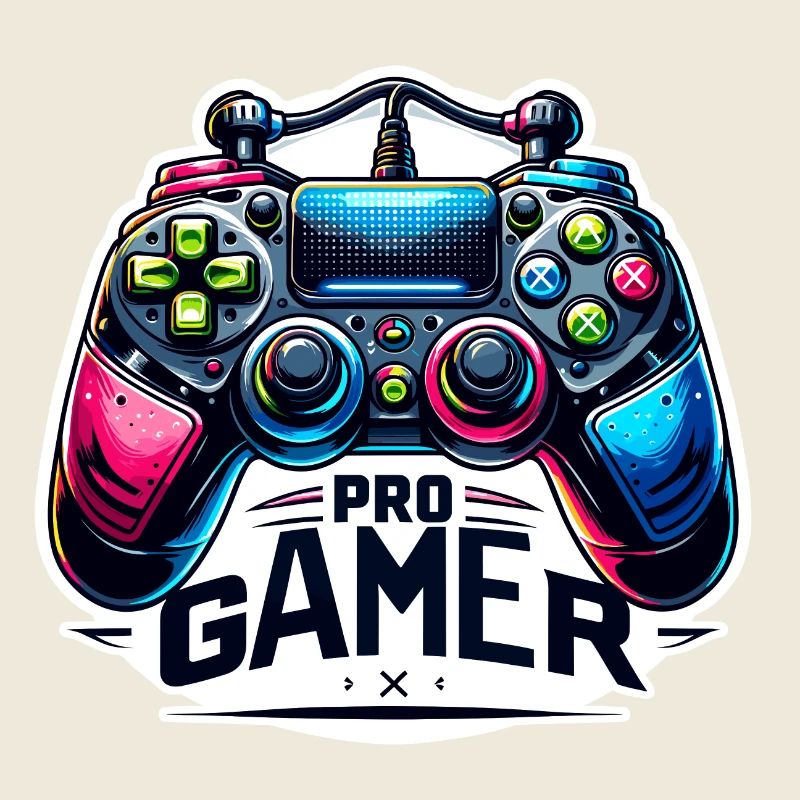 Pro Gamer - Controller Illustration