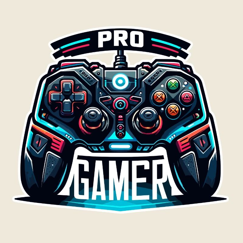 Pro Gamer - Controller Illustration