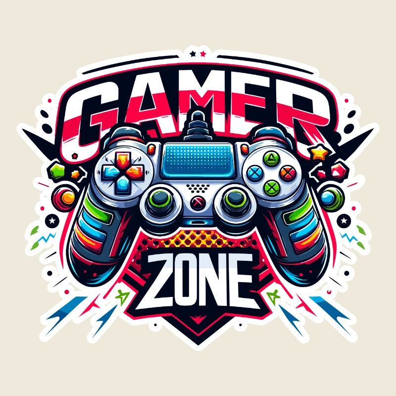 Gamer Zone - Controller Illustration