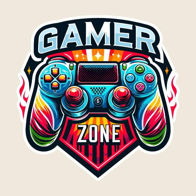 Gamer Zone - Controller Illustration