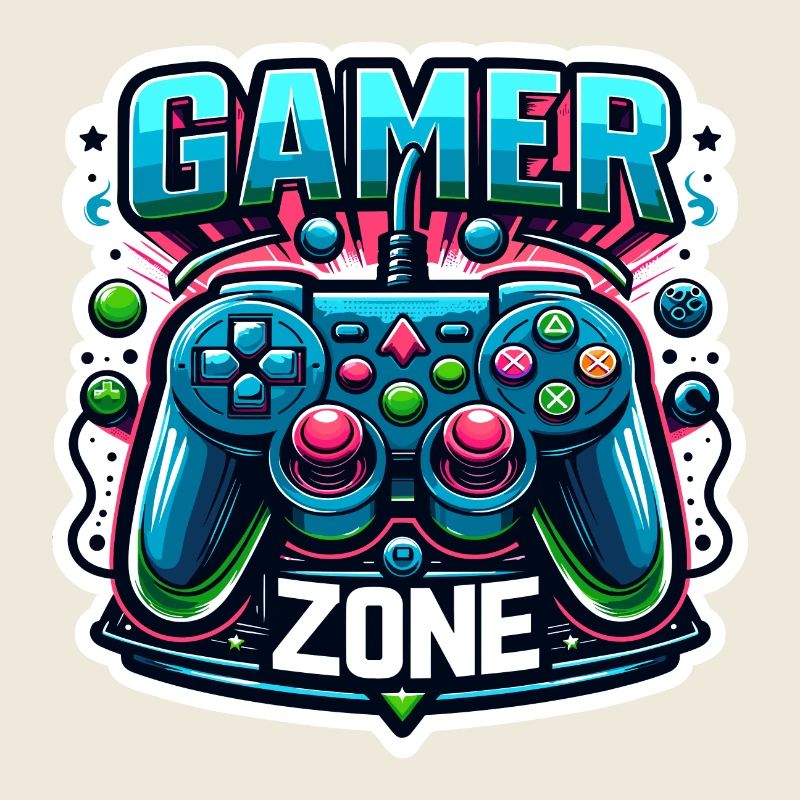 Gamer Zone - Controller Illustration