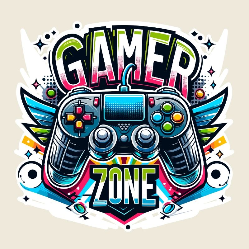Gamer Zone - Controller Illustration