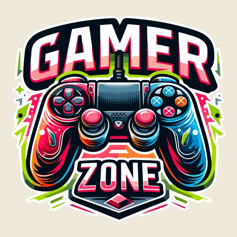 Gamer Zone - Controller Illustration