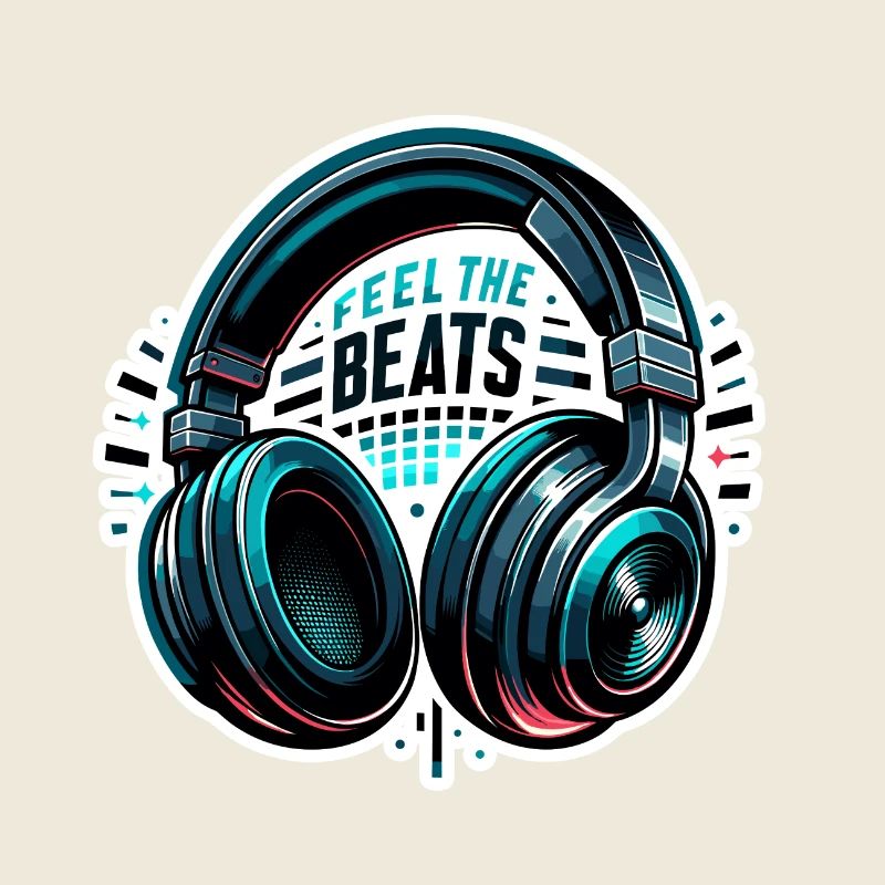 Feel the Beats - Kopfhörer Illustration