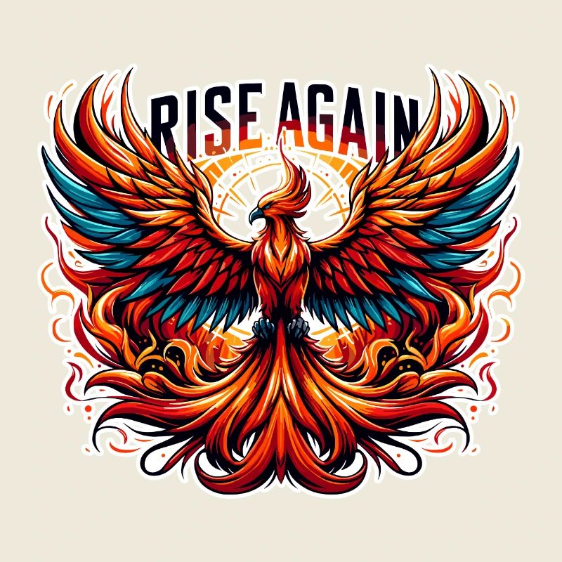 Rise Again - Phönix Illustration