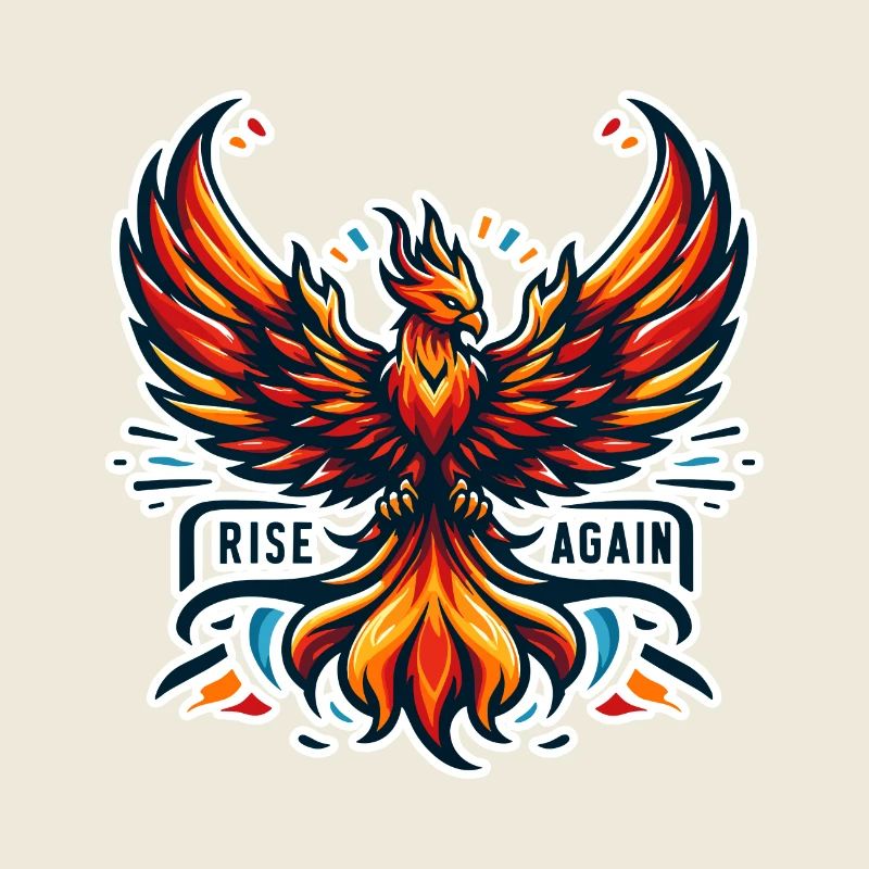 Rise Again - Phönix Illustration