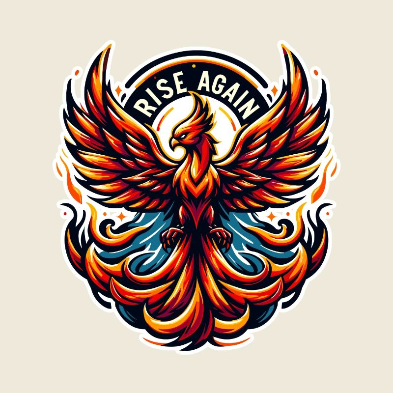 Rise Again - Phönix Illustration