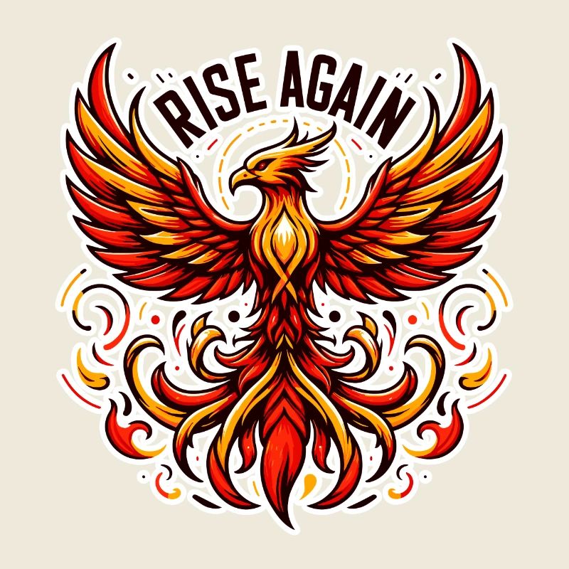Rise Again - Phönix Illustration