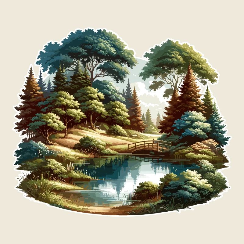 Landschaft - Illustration