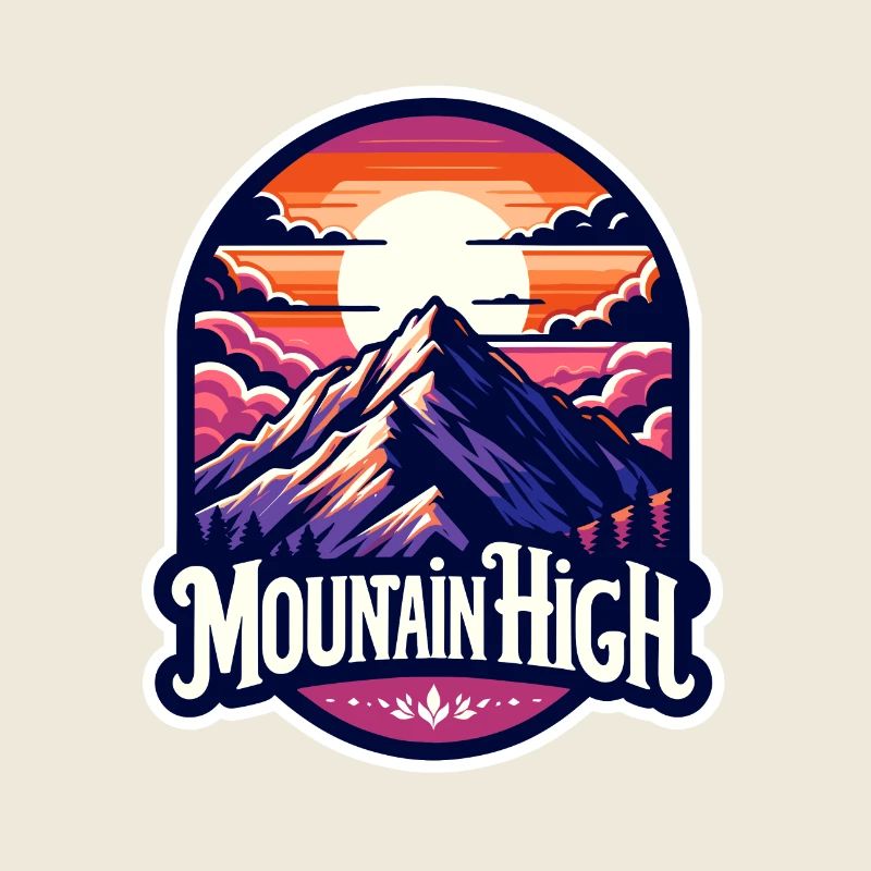 Mountain High - Berg Illustration
