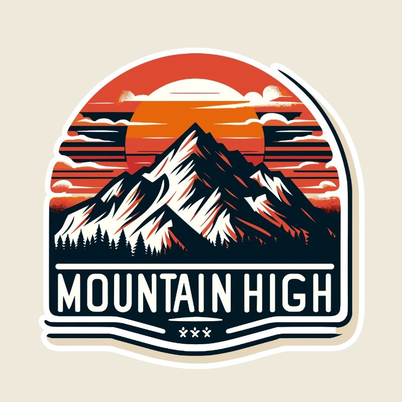 Mountain High - Berg Illustration