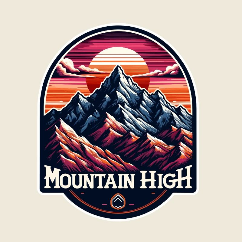 Mountain High - Berg Illustration