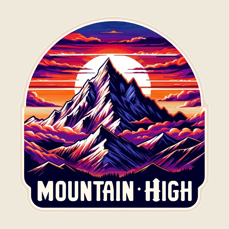 Montagne Haut - Illustration de Berg