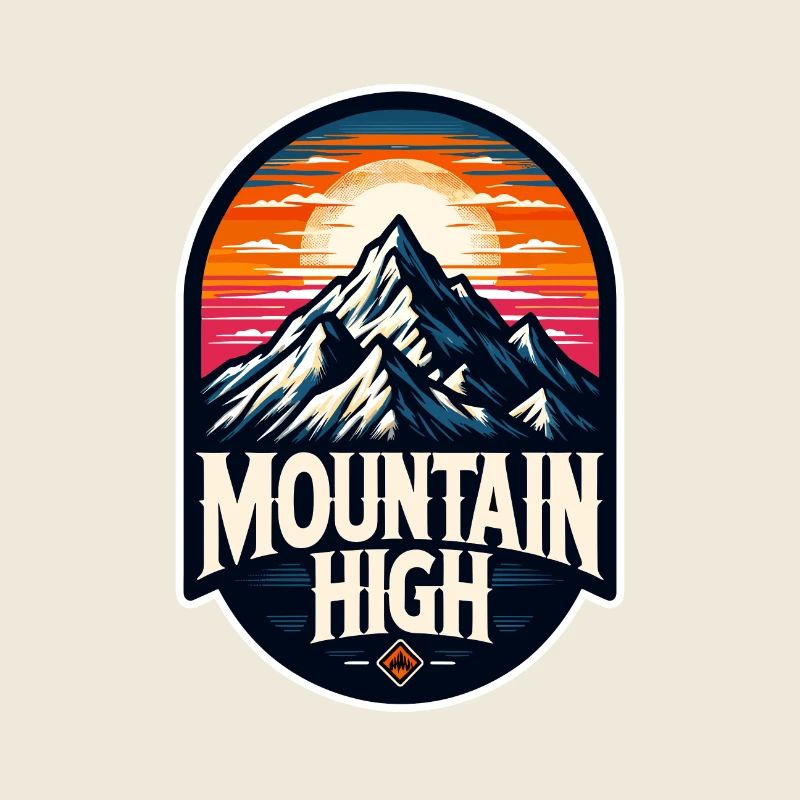 Mountain High - Berg Illustration