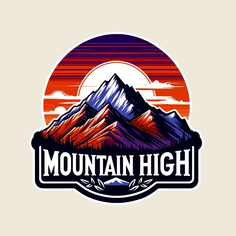 Mountain High - Berg Illustration