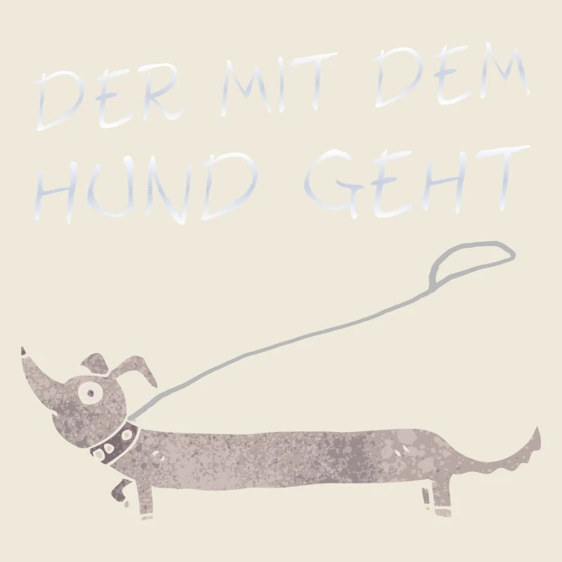 der mit dem Hund geht