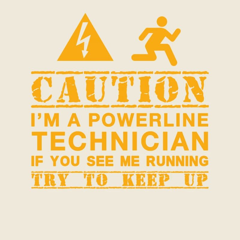 Powerline-Techniker-lustiges Geschenk