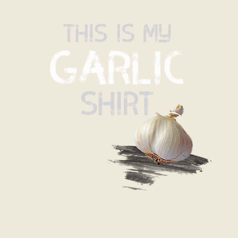 garlic shirt knoblauch statement geruch geschmack