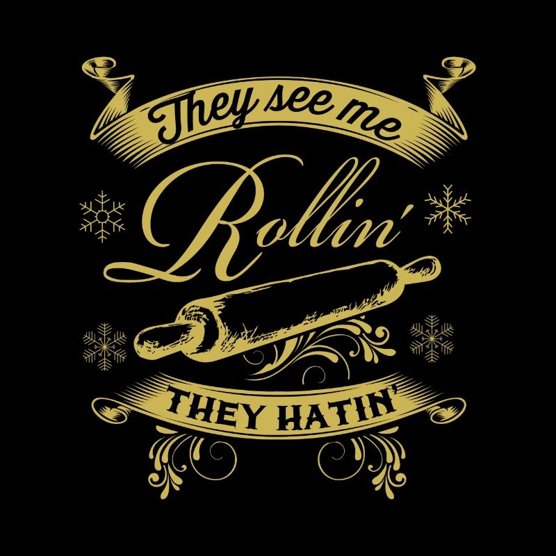 Funny Christmas pastry roll dough biscuits baking