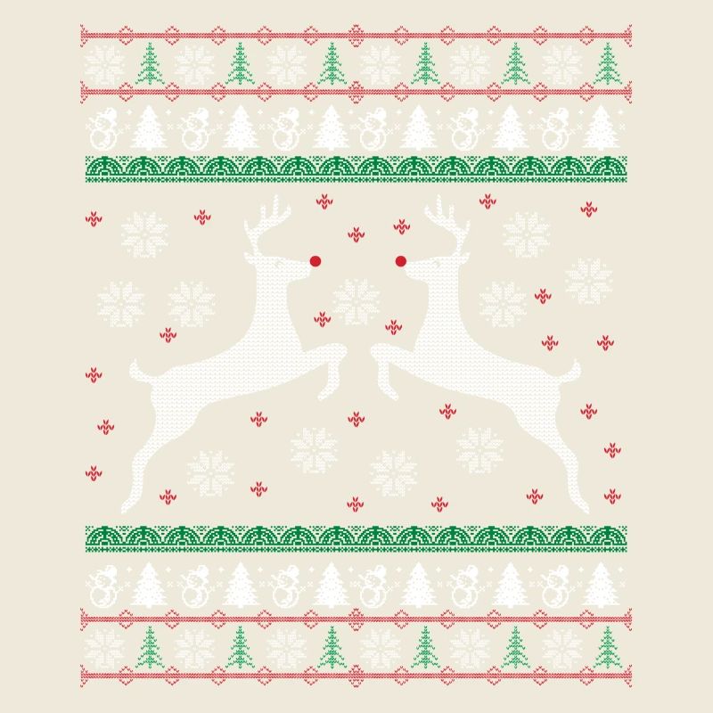 Rendeer laid cadeau de Noël Pull