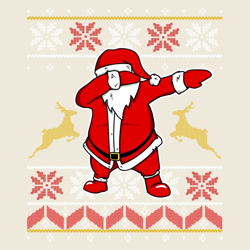 Dabbing Weihnachtsmann - Dab Ugly Sweater Design