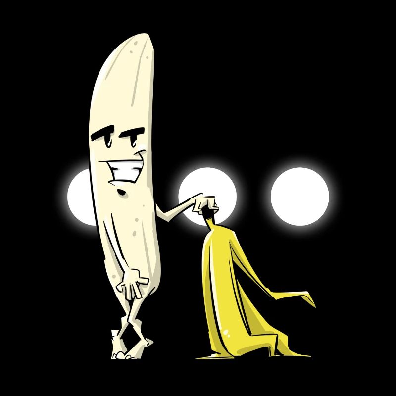 Drôle de banane nue