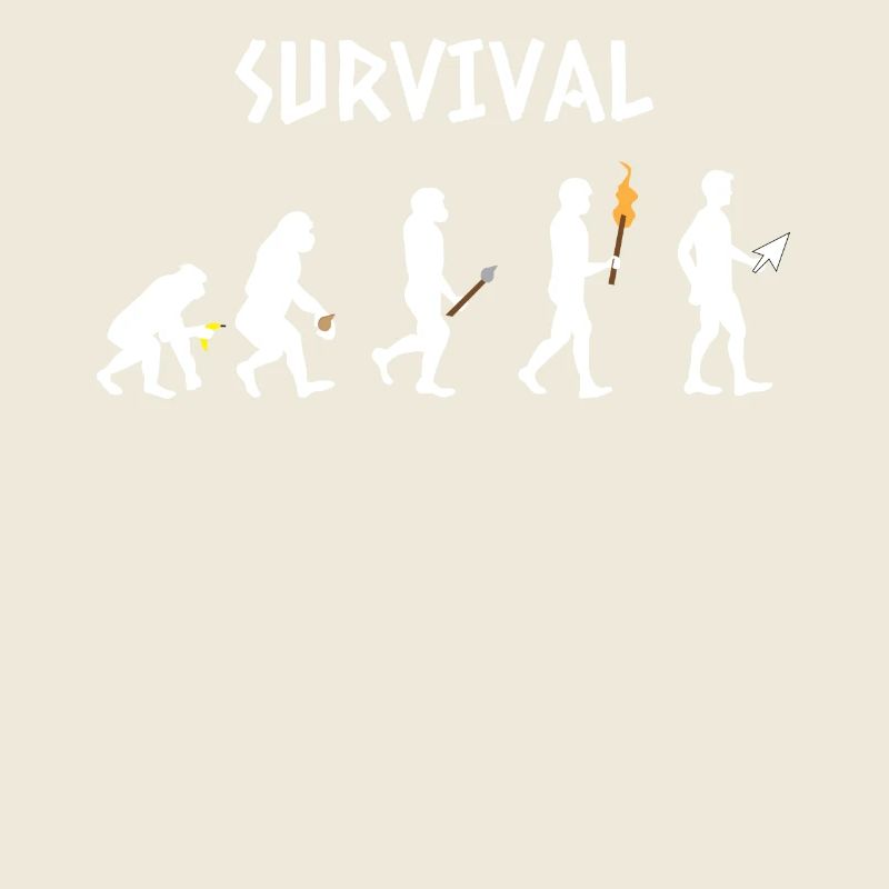 Geek - Evolution - Gamer - Drôle - Cadeau