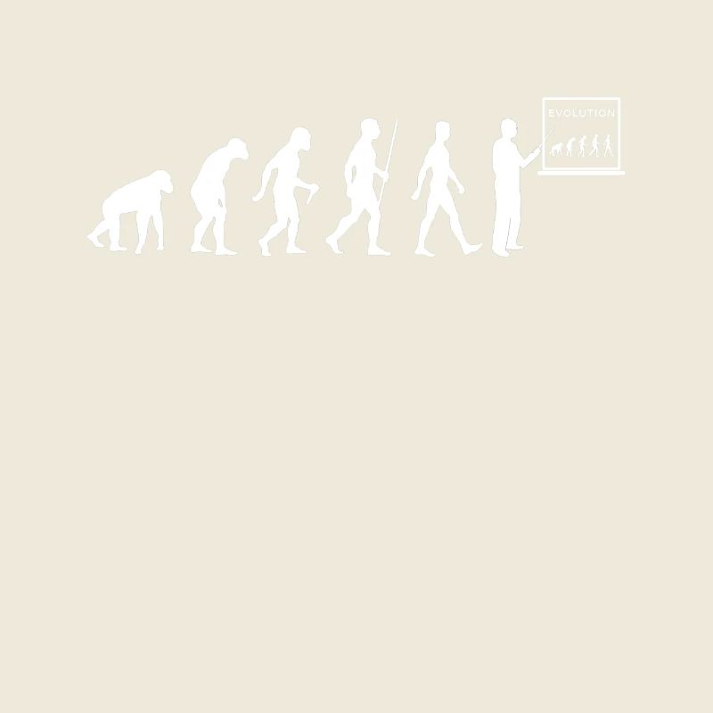 Lehrer Evolution Lehrerin Professor Professorin