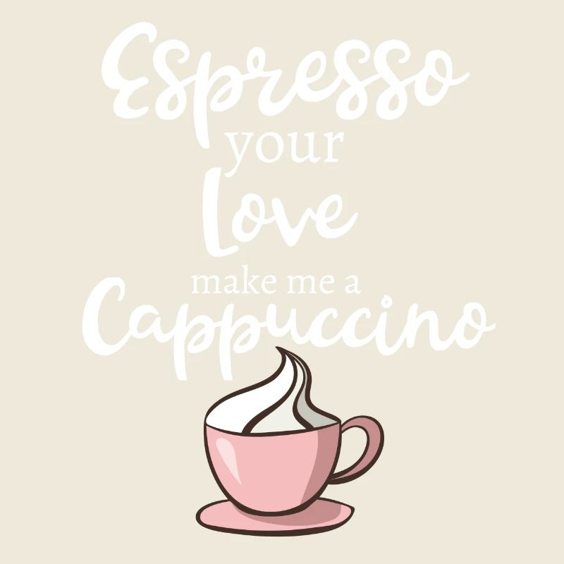 Conception drôle d'espresso de cappuccino de café