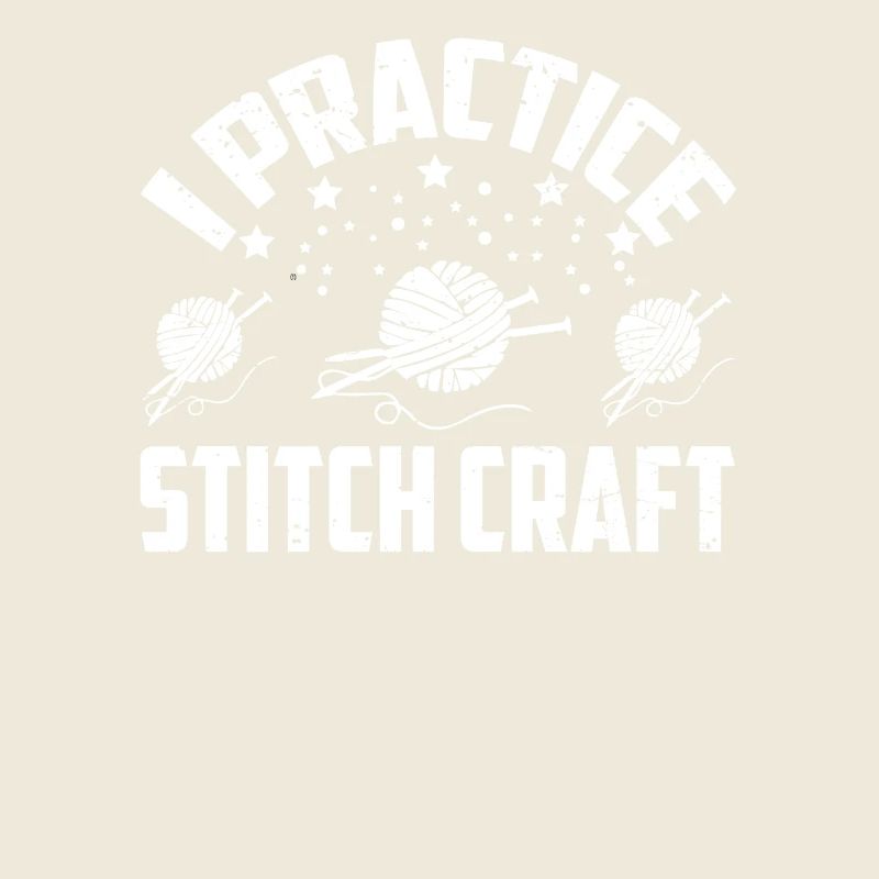 Ich übe Stitch Craft Knitting Gift