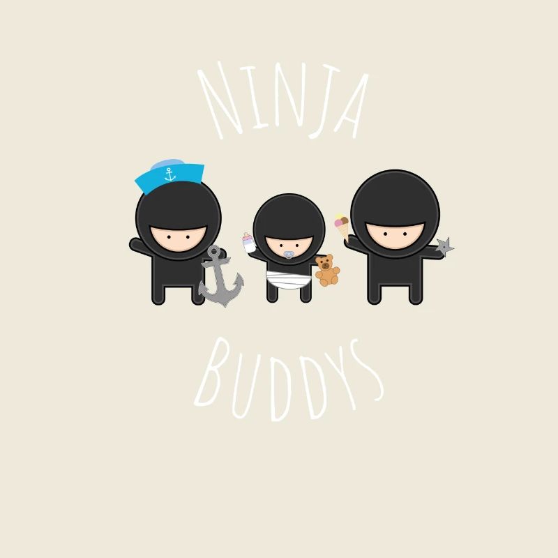 Ninja Buddys Funny Design