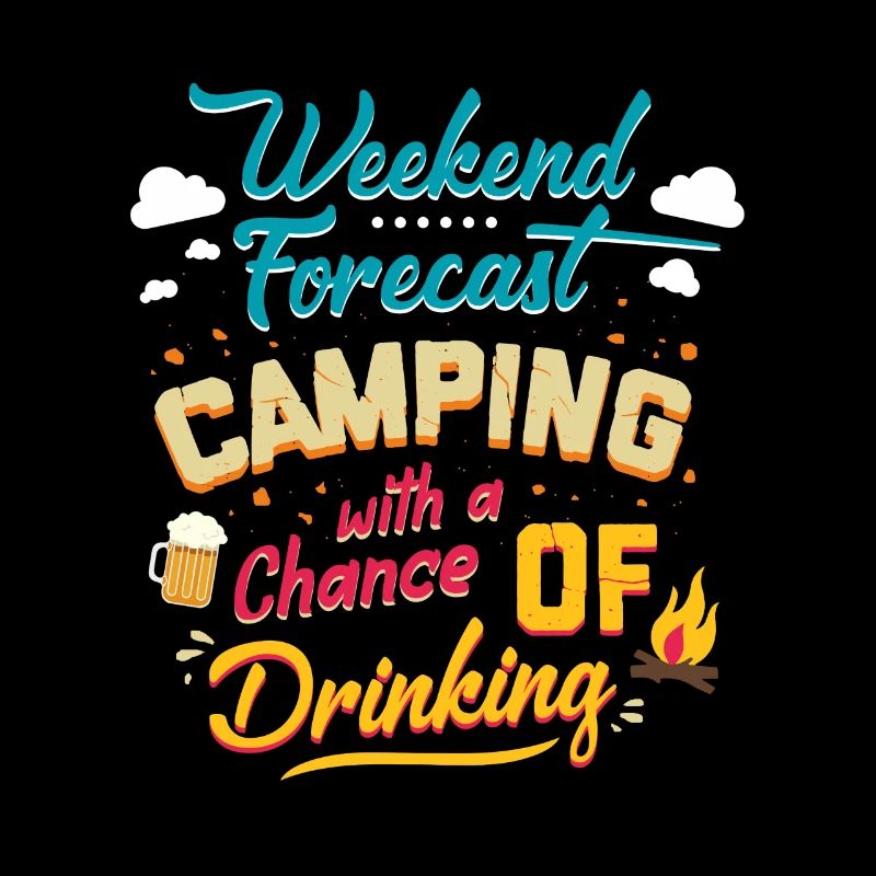 Prévisions de week-end Camping avec une chance de boire