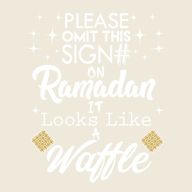 T-shirt Ramadan - On dirait une gaufre