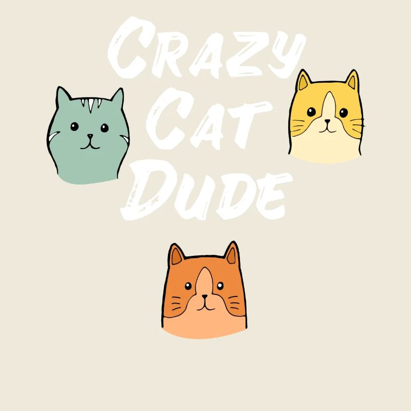 Crazy Cat Type Cat amoureux de chat Meow