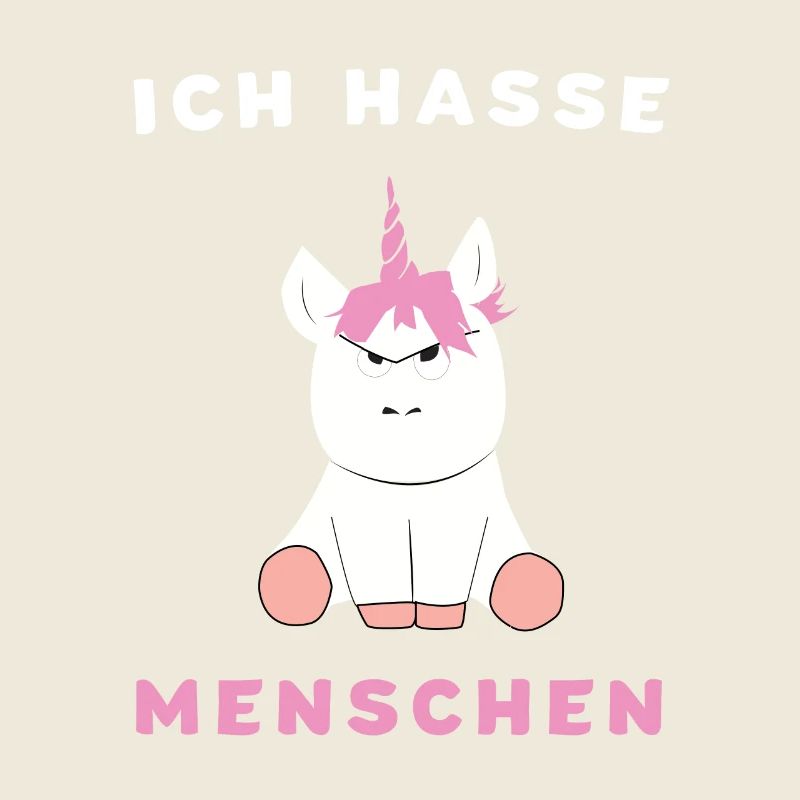 Ich Hasse Menschen Einhorn Geschenk