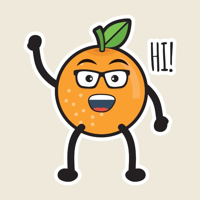 Salutation orange