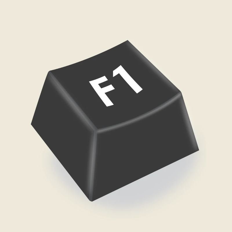 bouton d'aide f1