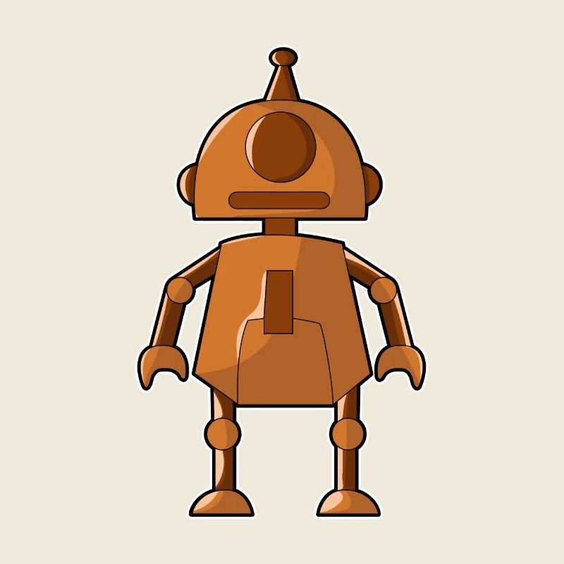 Petit robot orange