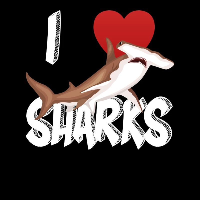 J'aime les requins mignonne nouveauté semaine de l'idée de cadeau de requin pour Shark Lovers requin marteau graphique